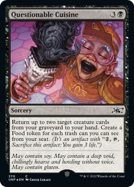 Questionable Cuisine (Galaxy Foil) (370) (Unfinity)