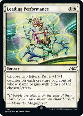 Leading Performance (Galaxy Foil) (304) (Unfinity)