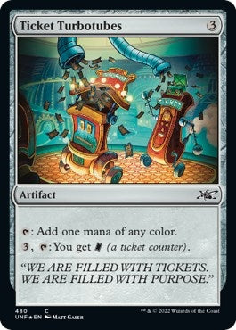 Ticket Turbotubes (Galaxy Foil) (480) (Unfinity)