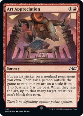 Art Appreciation (Galaxy Foil) (385) (Unfinity)