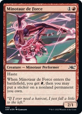 Minotaur de Force (Galaxy Foil) (400) (Unfinity)
