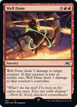 Image for Well Done (Galaxy Foil) (414) - Magic: The Gathering