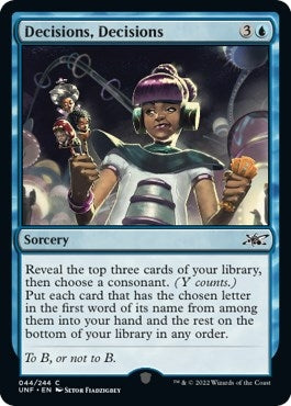 Decisions, Decisions (44) (Unfinity)