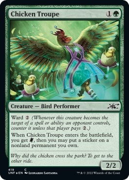 Chicken Troupe (Galaxy Foil) (419) (Unfinity)