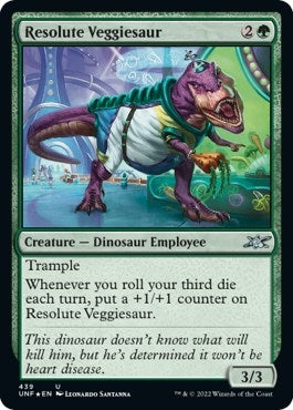 Resolute Veggiesaur (Galaxy Foil) (439) (Unfinity)