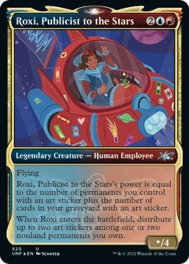 Roxi, Publicist to the Stars (Showcase) (Galaxy Foil) (520) (Unfinity)