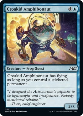 Croakid Amphibonaut (Galaxy Foil) (329) (Unfinity)