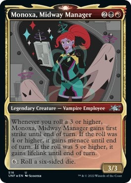 Monoxa, Midway Manager (Showcase) (Galaxy Foil) (516) (Unfinity)