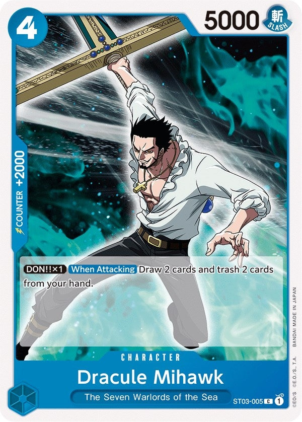 Image for Dracule Mihawk (ST03-005) (Starter Deck 3: The Seven Warlords of The Sea) - One Piece Card Game