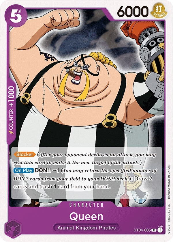 Image for Queen (ST04-005) (Starter Deck 4: Animal Kingdom Pirates) - One Piece Card Game