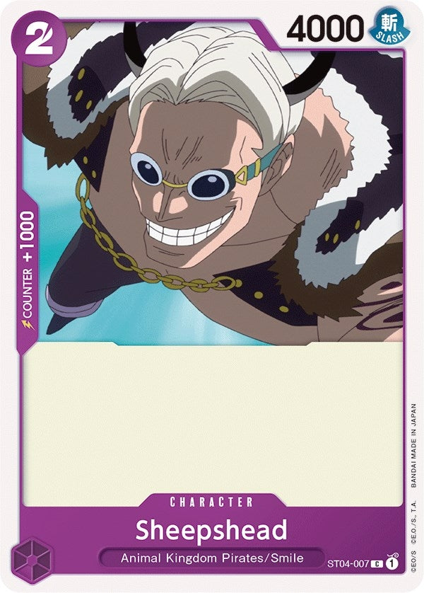 Image for Sheepshead (ST04-007) (Starter Deck 4: Animal Kingdom Pirates) - One Piece Card Game