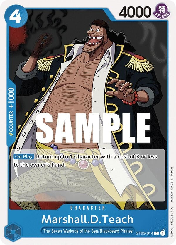 Image for Marshall.D.Teach (ST03-014) (Starter Deck 3: The Seven Warlords of The Sea) - One Piece Card Game