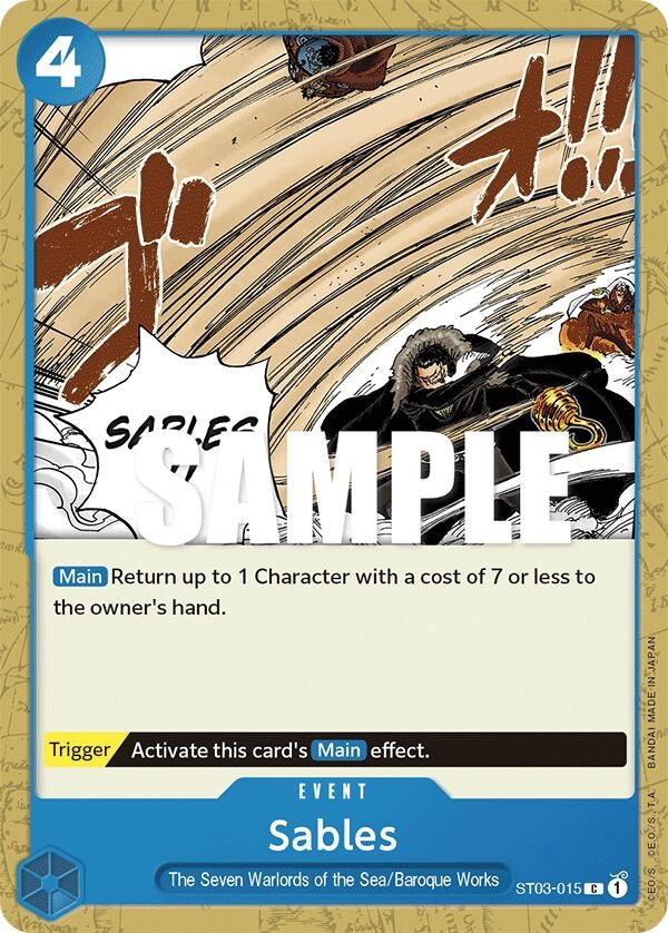 Image for Sables (ST03-015) (Starter Deck 3: The Seven Warlords of The Sea) - One Piece Card Game