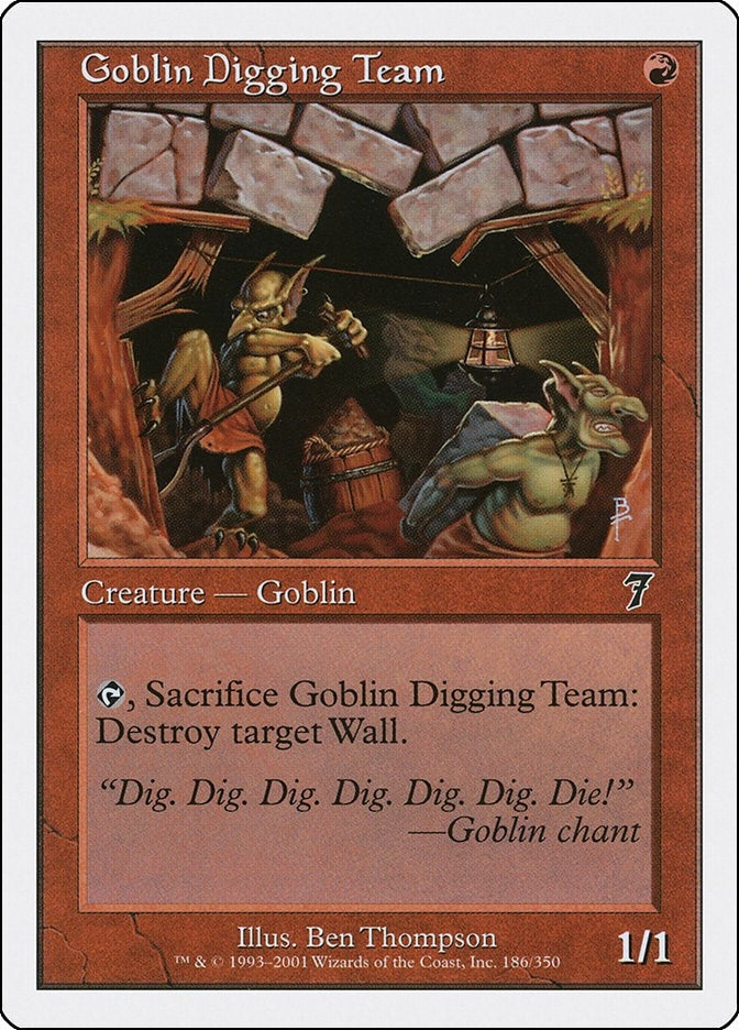 Goblin Digging Team (186) (7th Edition)