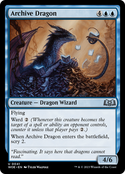Archive Dragon (41) (Wilds of Eldraine)