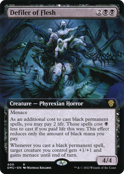 Defiler of Flesh (DMU-400) - Dominaria United: (Extended Art)