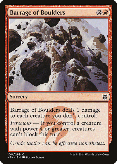 Barrage of Boulders (100) (Khans of Tarkir)