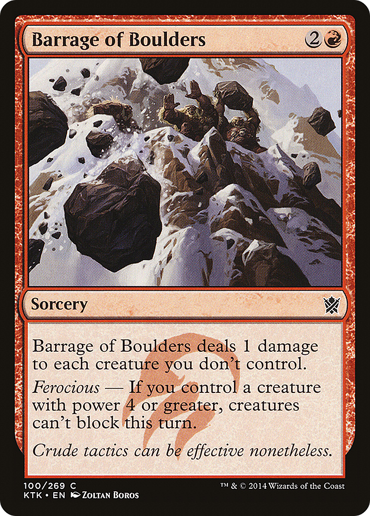 Barrage of Boulders (100) (Khans of Tarkir)