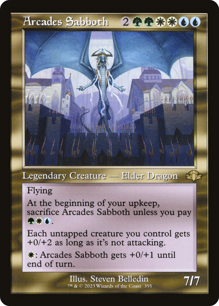 Arcades Sabboth (Retro Frame) (355) (Dominaria Remastered)