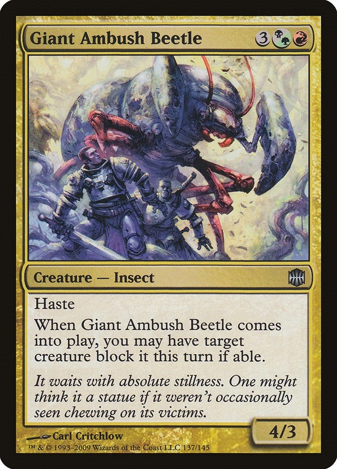 Giant Ambush Beetle (137) (Alara Reborn)