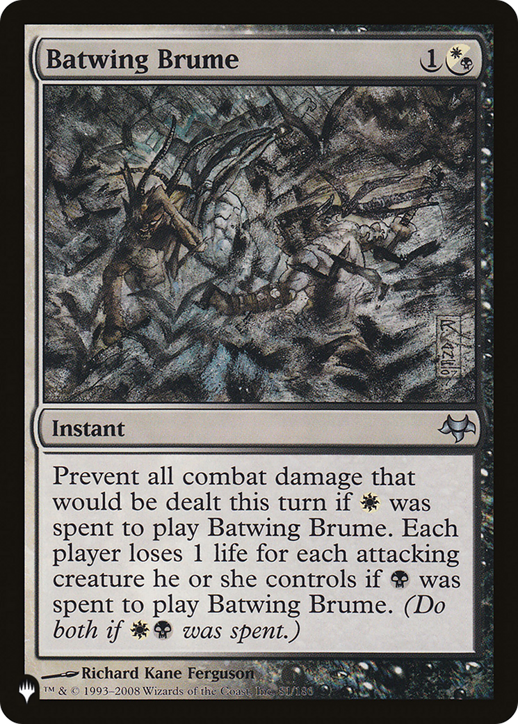 Batwing Brume (81/180) (The List Reprints)