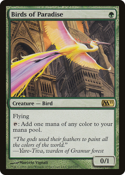 Birds of Paradise (165) (Magic 2011 (M11))
