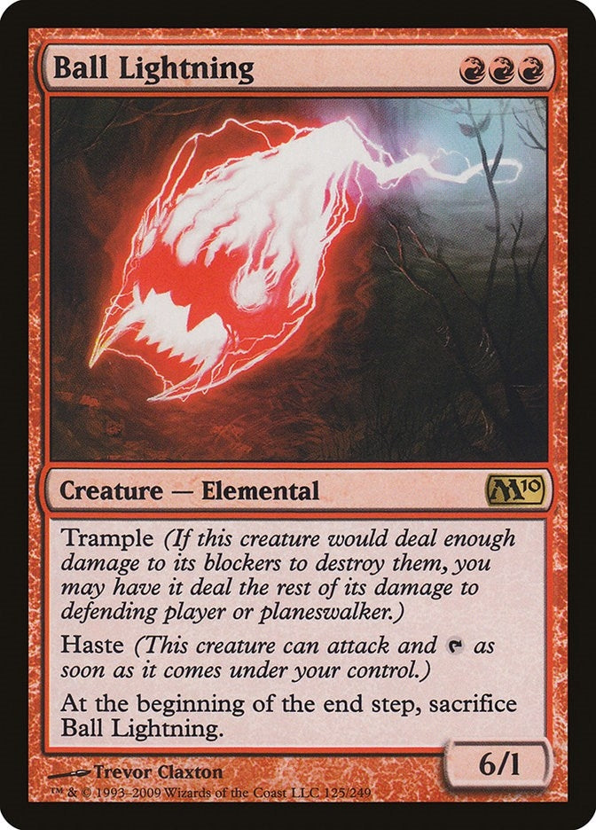 Ball Lightning (125) (Magic 2010 (M10))