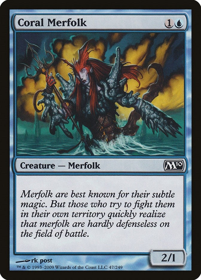 Coral Merfolk (47) (Magic 2010 (M10))