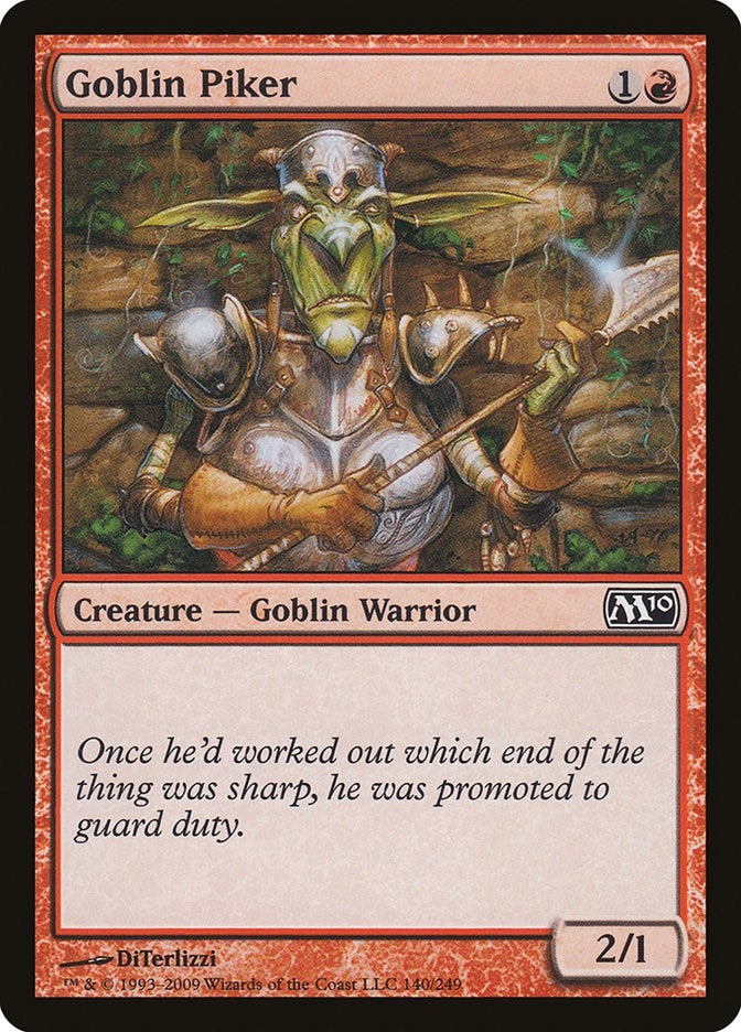 Goblin Piker (140) (Magic 2010 (M10))