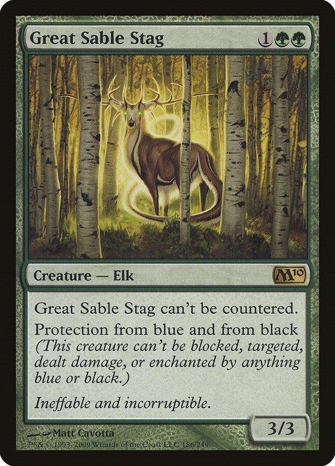 Great Sable Stag (186) (Magic 2010 (M10))