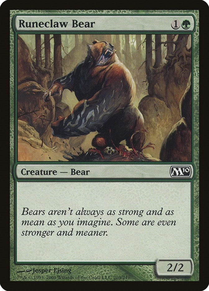 Runeclaw Bear (203) (Magic 2010 (M10))