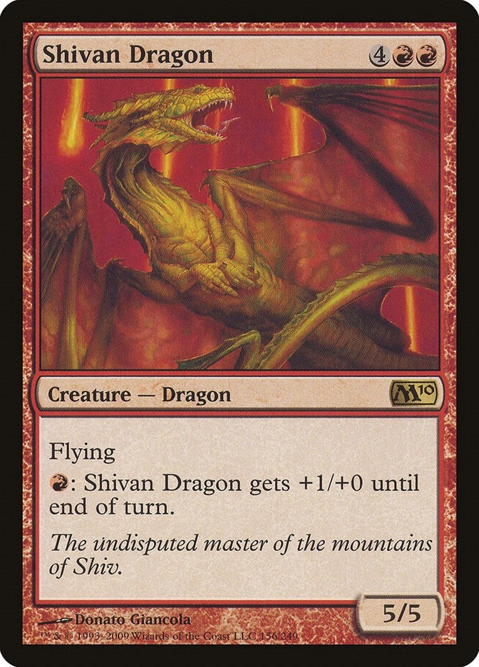 Shivan Dragon (156) (Magic 2010 (M10))