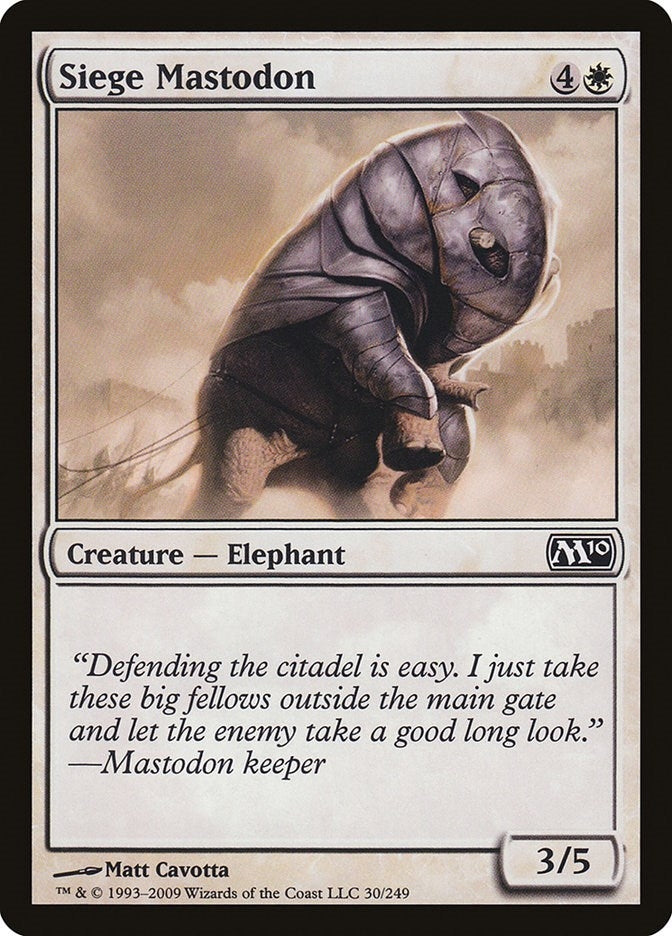 Siege Mastodon (30) (Magic 2010 (M10))