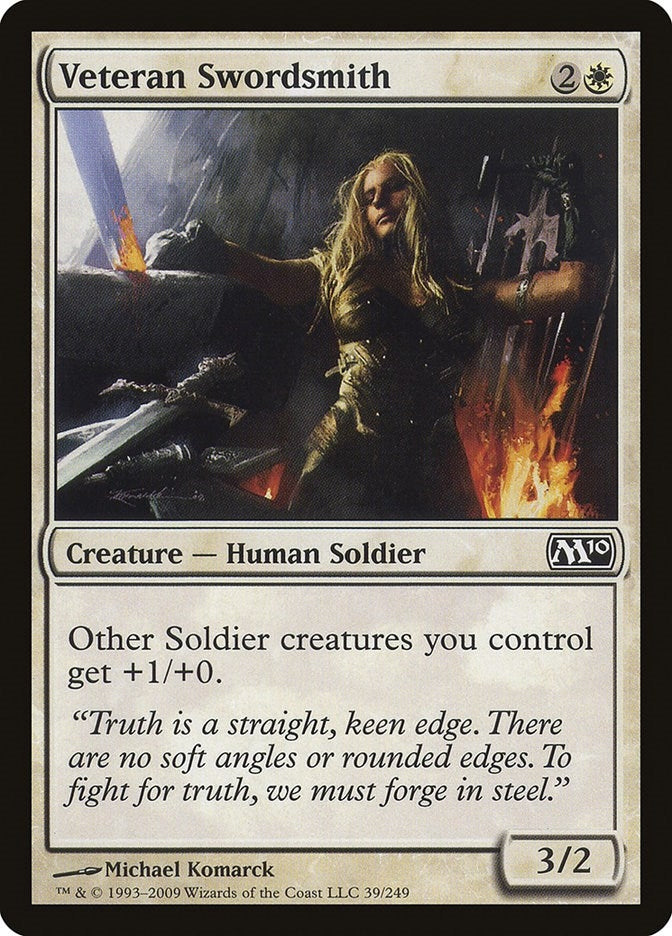 Veteran Swordsmith (39) (Magic 2010 (M10))