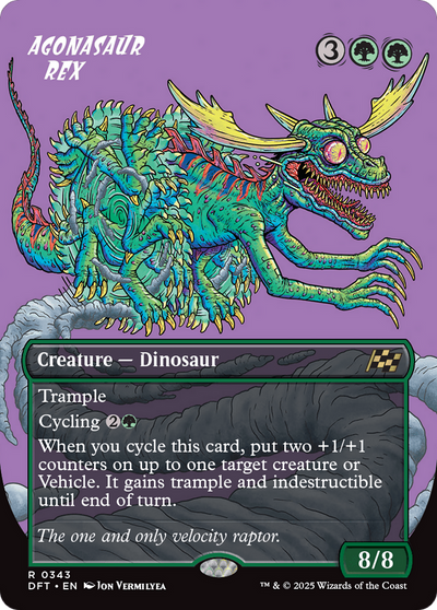 Agonasaur Rex (Borderless) (343) (Aetherdrift)