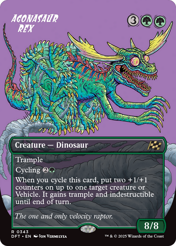 Agonasaur Rex (Borderless) (343) (Aetherdrift)