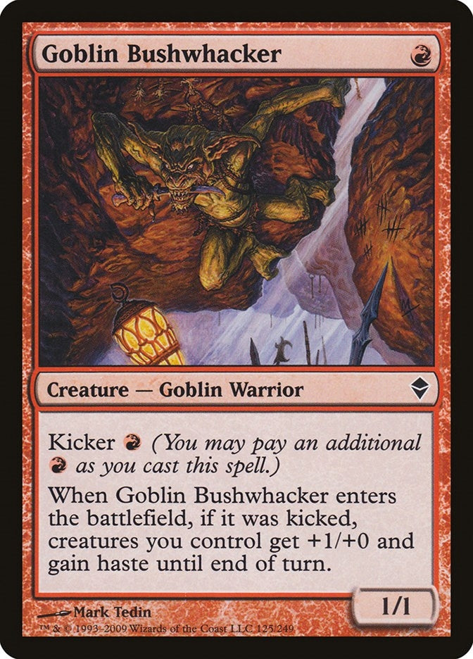 Goblin Bushwhacker (125) (Zendikar)
