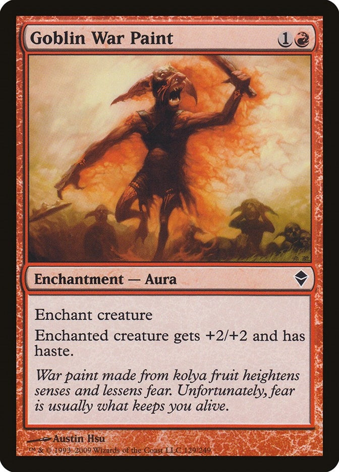 Goblin War Paint (129) (Zendikar)
