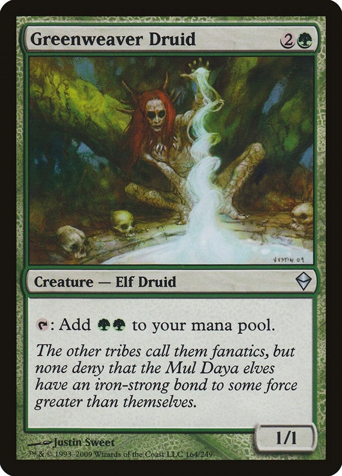 Greenweaver Druid (164) (Zendikar)