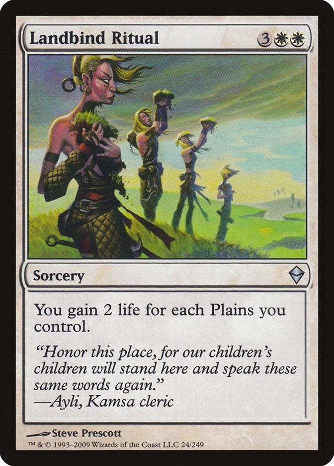Landbind Ritual (24) (Zendikar)