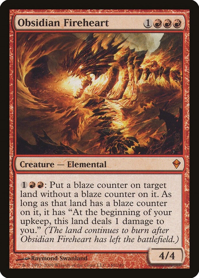 Obsidian Fireheart (140) (Zendikar)