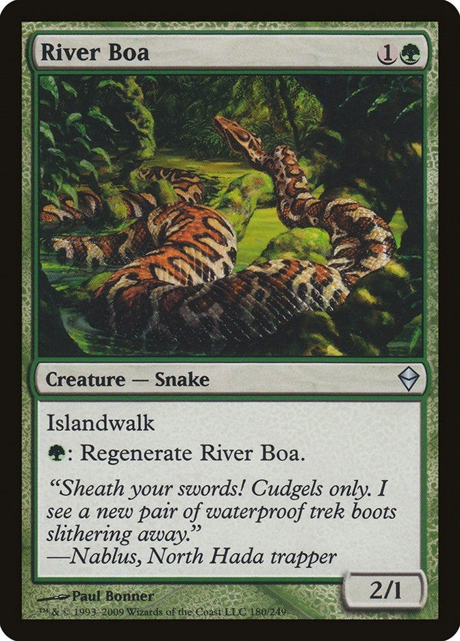 River Boa (180) (Zendikar)