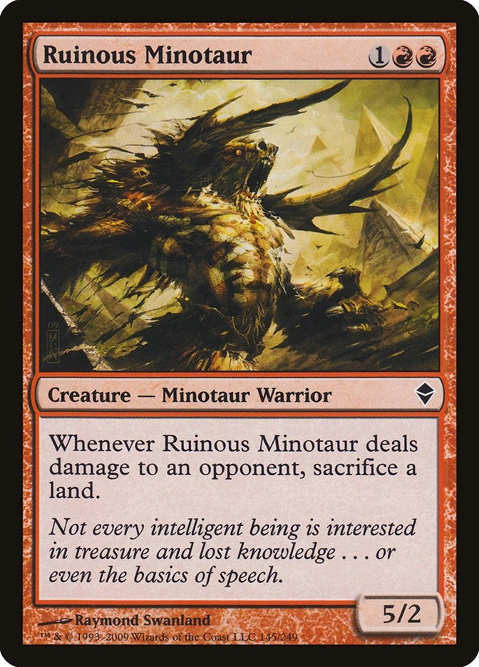 Ruinous Minotaur (145) (Zendikar)