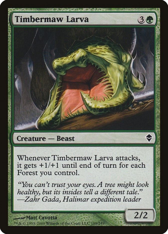 Timbermaw Larva (189) (Zendikar)