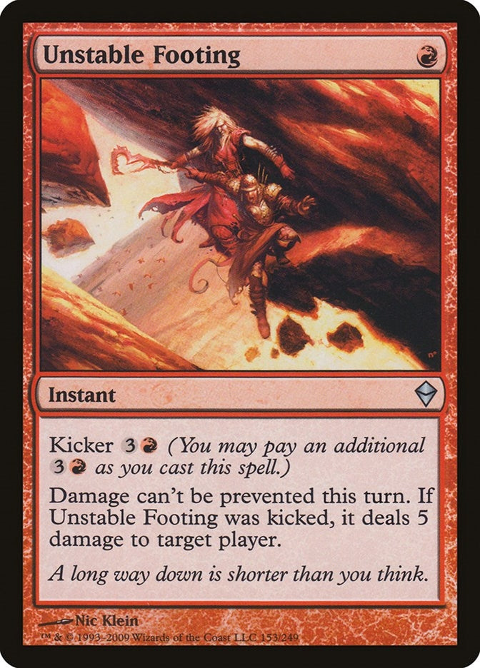 Unstable Footing (153) (Zendikar)