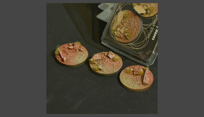 Battle Ready Bases: Badlands Round 50mm (x3)