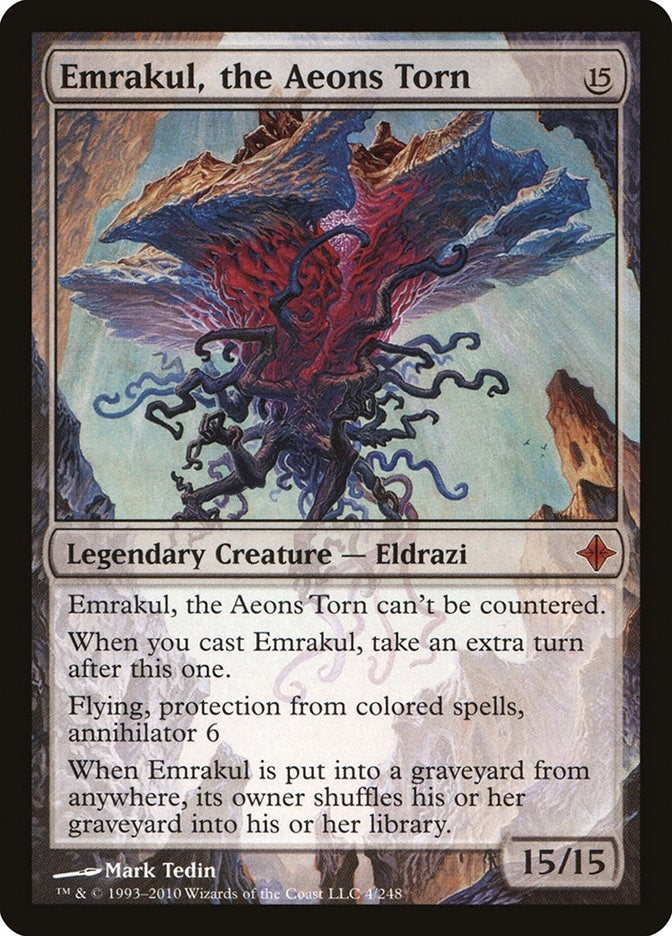 Emrakul, the Aeons Torn (4) (Rise of the Eldrazi)