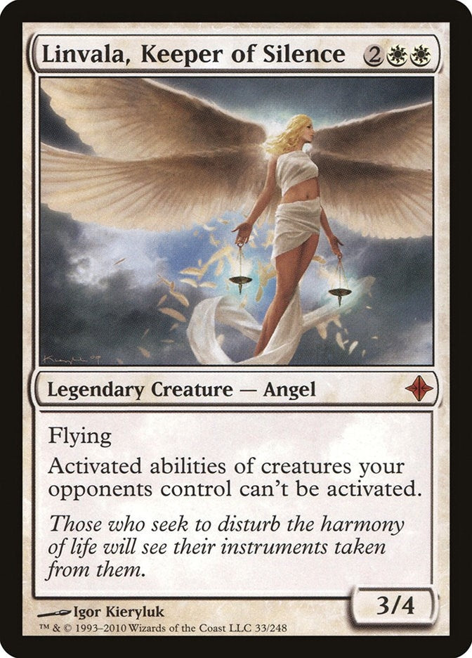Linvala, Keeper of Silence (33) (Rise of the Eldrazi)