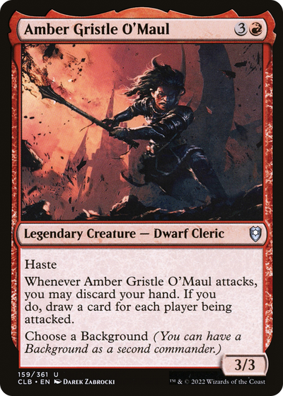Amber Gristle O'Maul (159) (Commander Legends: Battle for Baldur's Gate)