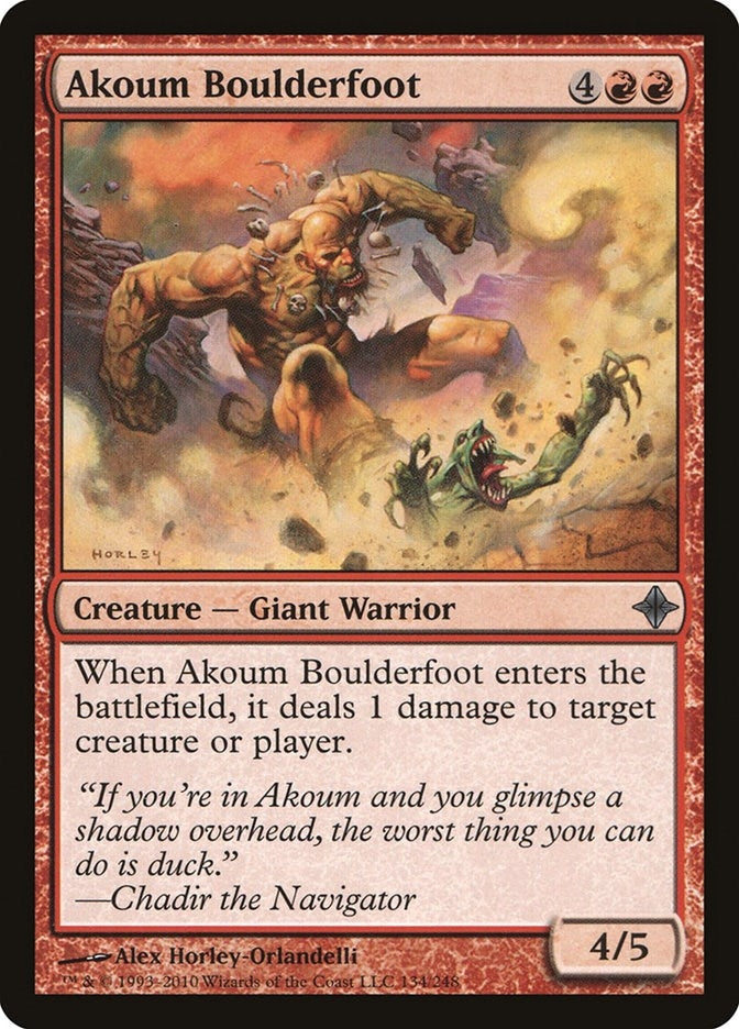 Akoum Boulderfoot (134) (Rise of the Eldrazi)